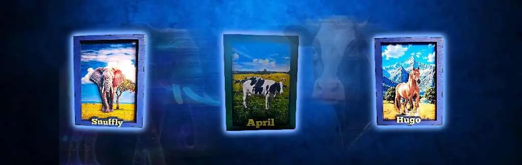 Un cadre lumineux personnalisable sur le thème des vaches